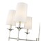 Z-Lite Emily 6 Light Chandelier, Polished Nickel & Off White 3033-6PN - alternate 3